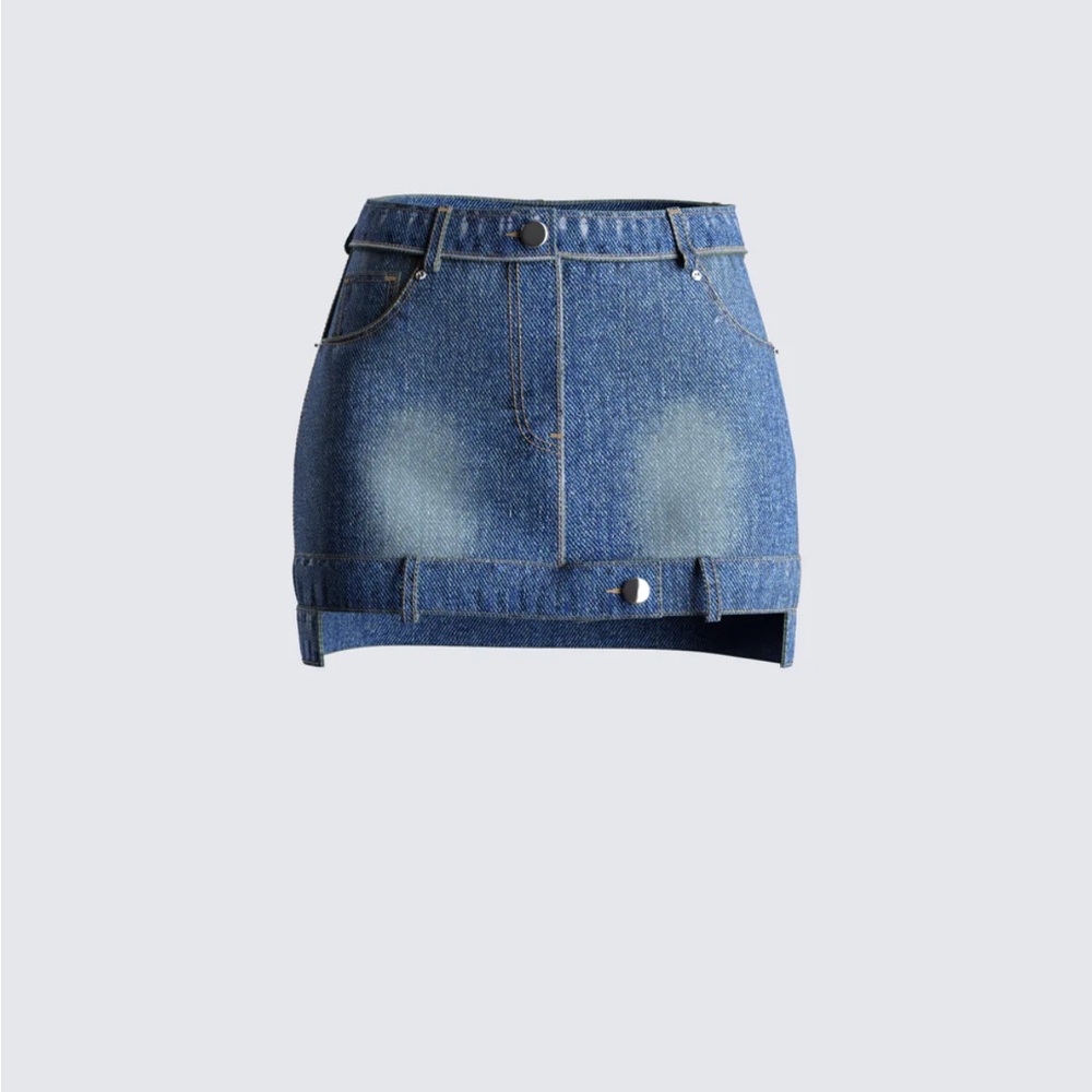 Finesse Denim Mini Skirt